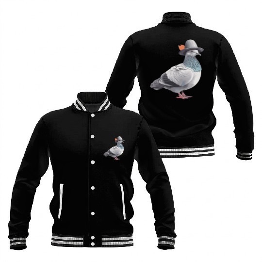 Pigeon breeder breeding pigeon racing with hat Baseball Jackets