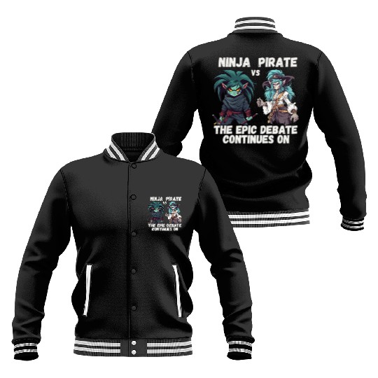 Ninja vs Pirate, Debate Baseball Jackets