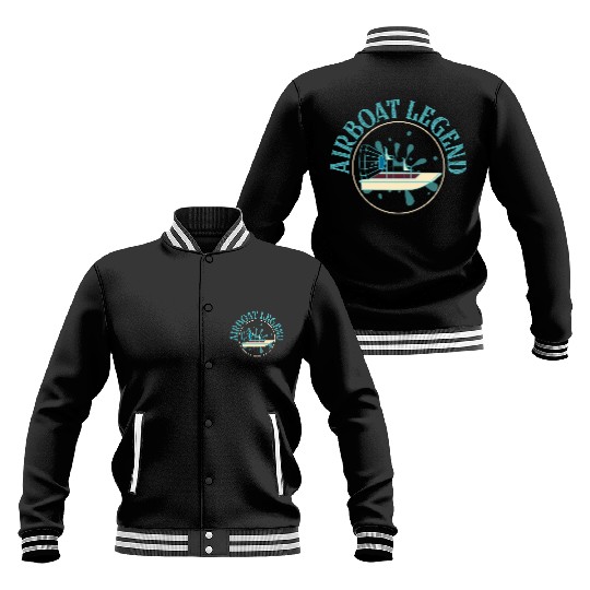 Airboat Legend Hydroplane Air Boat Propeller Swamp Baseball Jackets
