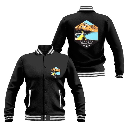 Glacier national park Baseball Jackets