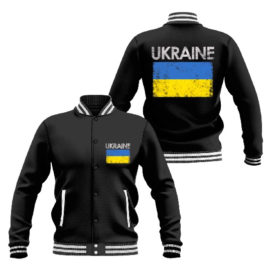 Ukraine Ukrainian Flag Pride Baseball Jackets