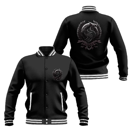 Horseshoe and Horse Baseball Jackets