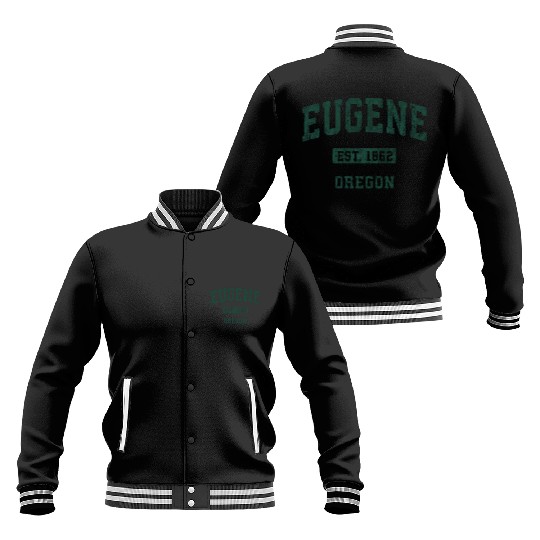 Eugene Oregon Or Athletic Sports Baseball Jackets