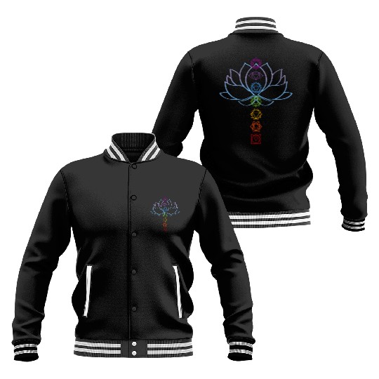 ritual Zen Lotus Chakras Aligned Yoga Baseball Jackets