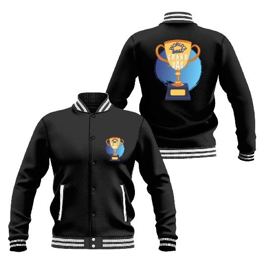 World s Best Grandad Trophy Baseball Jackets