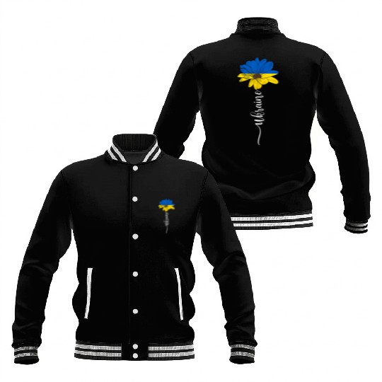 Ukraine Flag Sunflower Ukrainian Support Ukraine Baseball Jackets