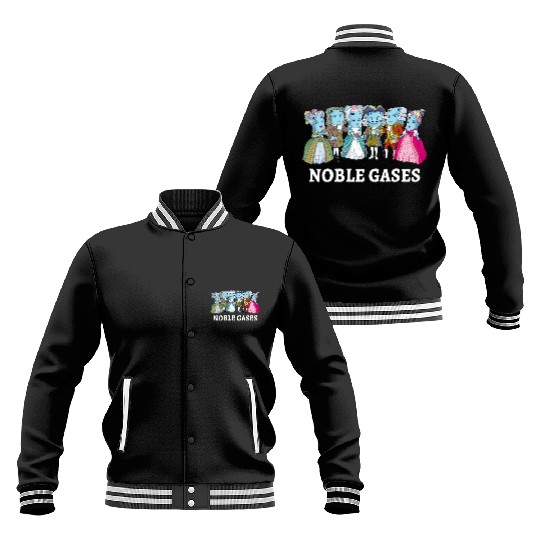 Noble Gases Science Pun Joke Funny Periodic Table Baseball Jackets