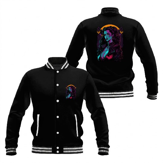 Vampire Girl Baseball Jackets