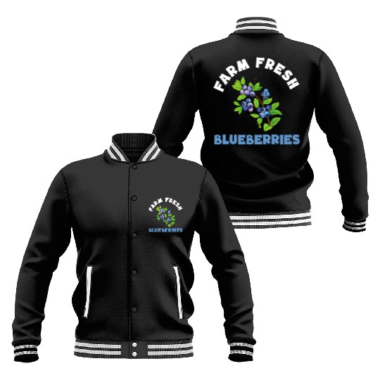 Blueberries Graphics Blueberry Farmer Blueberry Baseball Jackets