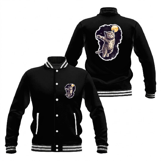 Space cat Baseball Jackets