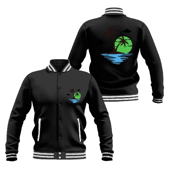 Summer Vacation In Nature Baseball Jackets