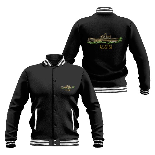 Assisi City Italy Souvenir For Baseball Jackets