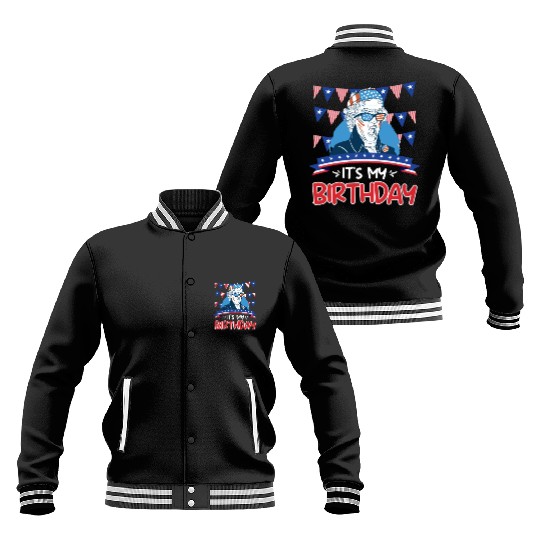 Its my Birthday Independence Day George Washington Baseball Jackets