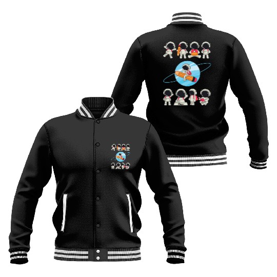 WINKYES - Funny Astronauts Baseball Jackets