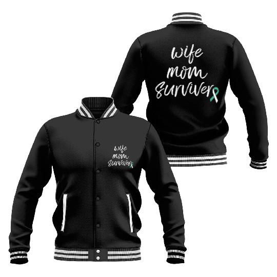 Cervical Cancer Awareness Products Ribbon Survivor Baseball Jackets