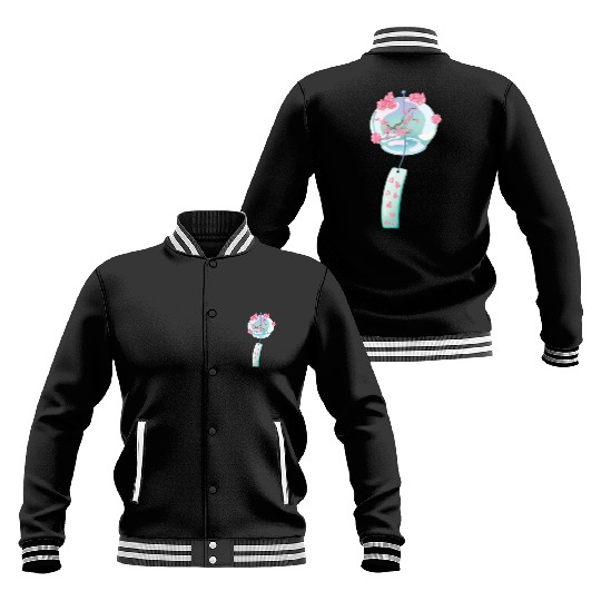 Sakura Wind Chime Baseball Jackets