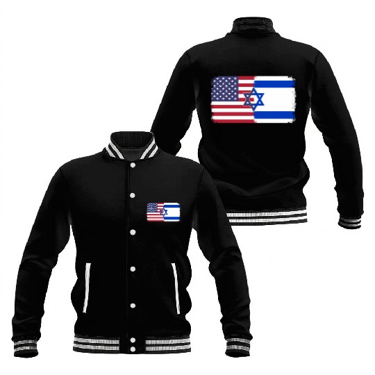 Israel Usa Flag Baseball Jackets