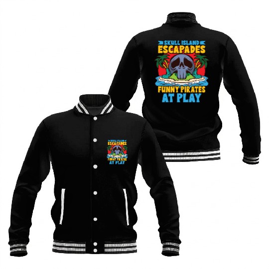 Funny Horror Pirate Pirate Ship Pirate Captain Baseball Jackets