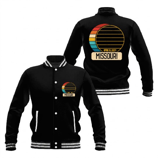 Total Solar Eclipse Missouri April 28 2024 Eclipse Baseball Jackets