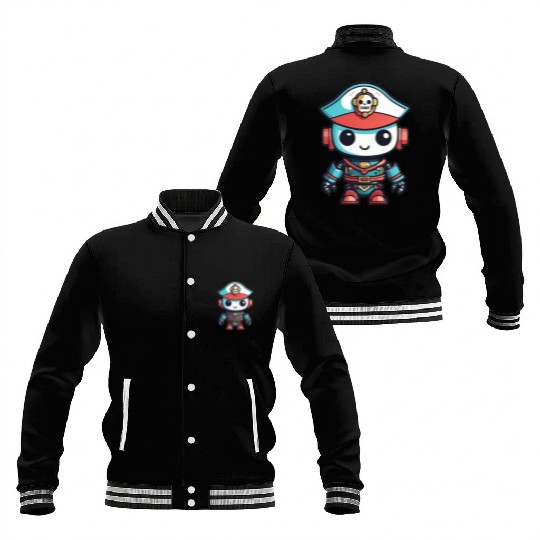 Pirate Robot Baseball Jackets