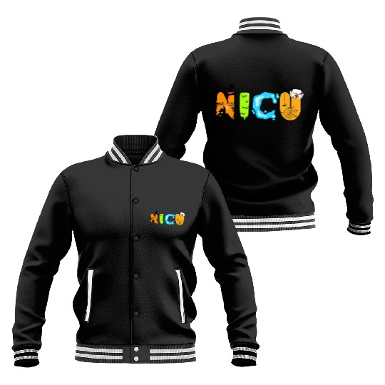 Cute NICU Halloween design Baseball Jackets