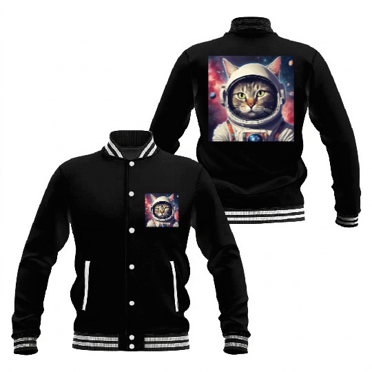 space cat Baseball Jackets