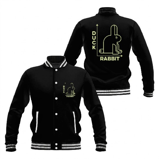 Math Duck Rabbit Baseball Jackets