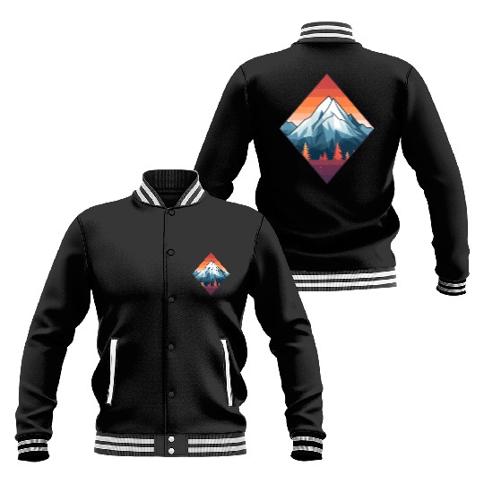 Mountains in Autumn Baseball Jackets