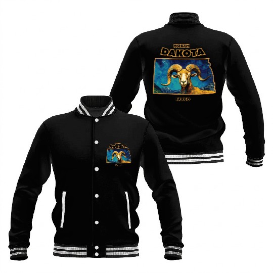 North Dakota - Sheep Baseball Jackets