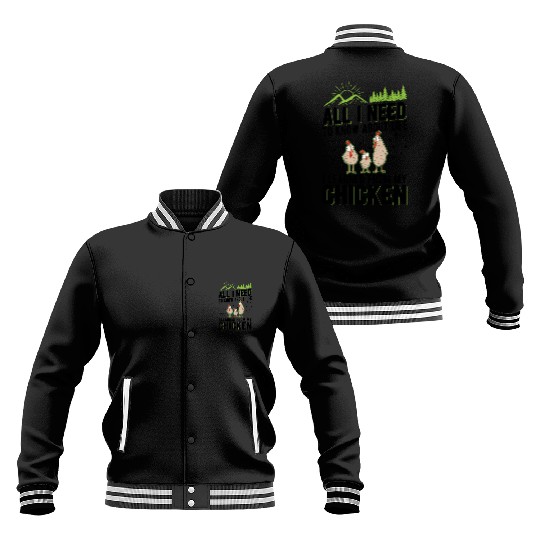 Chickens Chicken Farm Farmer Baseball Jackets