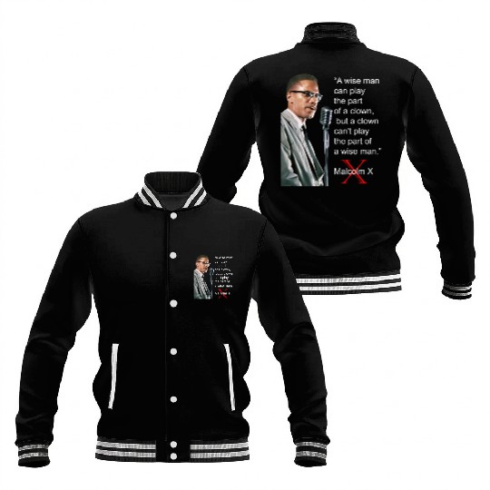 Malcolm X Baseball Jackets