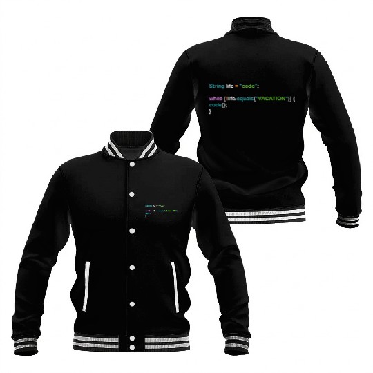 Funny Programmer Nerd Computer Science Programming Baseball Jackets