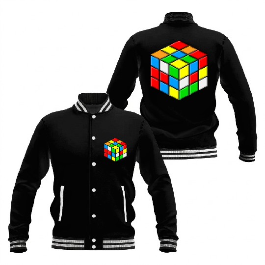 rubiks cube Baseball Jackets