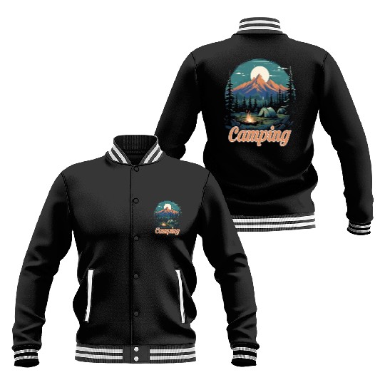 Forest nature trekking adventure Baseball Jackets