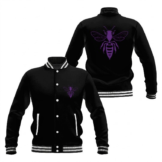 Hivemind Tattoo Logo I Purple Baseball Jackets