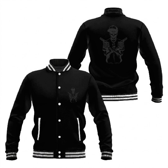 Full Gangsta Skull Baseball Jackets