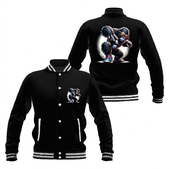 Gorilla With Sunglasses Baseball Jackets