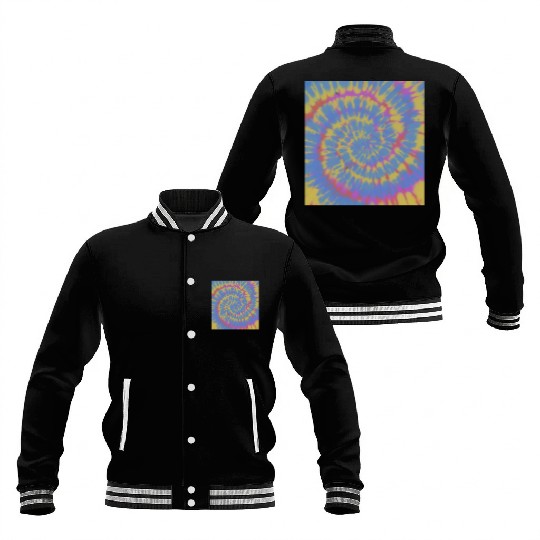 Tie dye art Baseball Jackets
