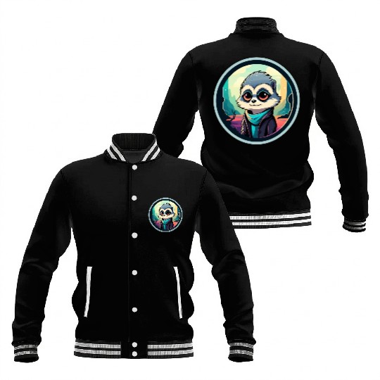 Meerkat Illustration Baseball Jackets