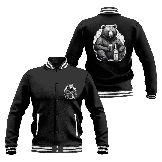 grizzly bear Baseball Jackets