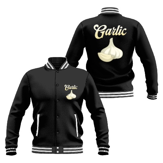 Garlic lover, Garlic Head, Garlic gift Baseball Jackets