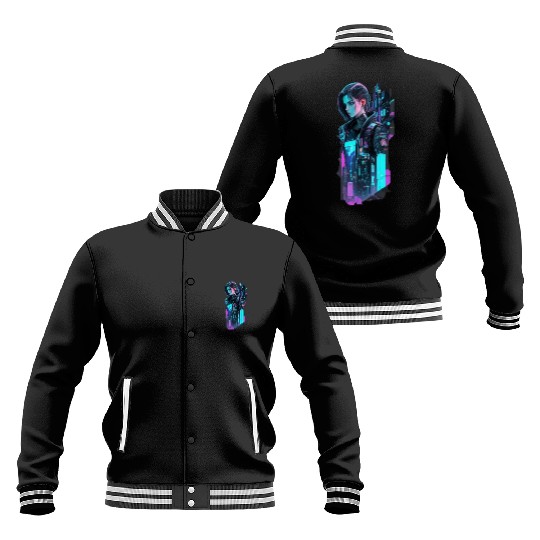 sci fi character v6 Baseball Jackets
