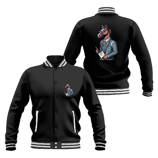 Cute Horse Teacher Baseball Jackets