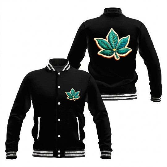 Marijuana Leaf Baseball Jackets