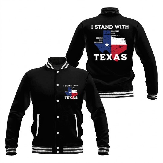I stand with Texas! Baseball Jackets