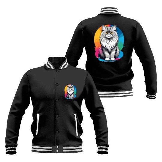 Persian Cat Baseball Jackets