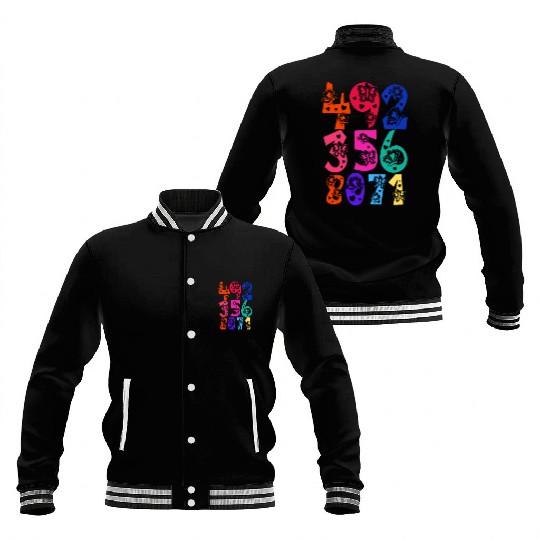 Butterfly Number Baseball Jackets