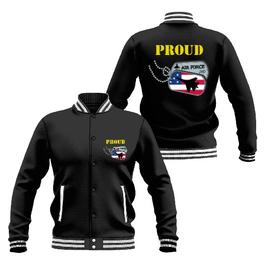 Proud Air Force Dad Baseball Jackets