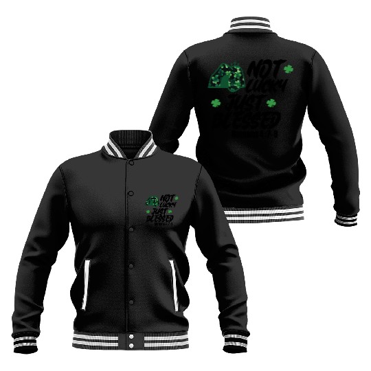 Blessed Beyond Luck: Romans 4:7-8 St. Patrick Baseball Jackets