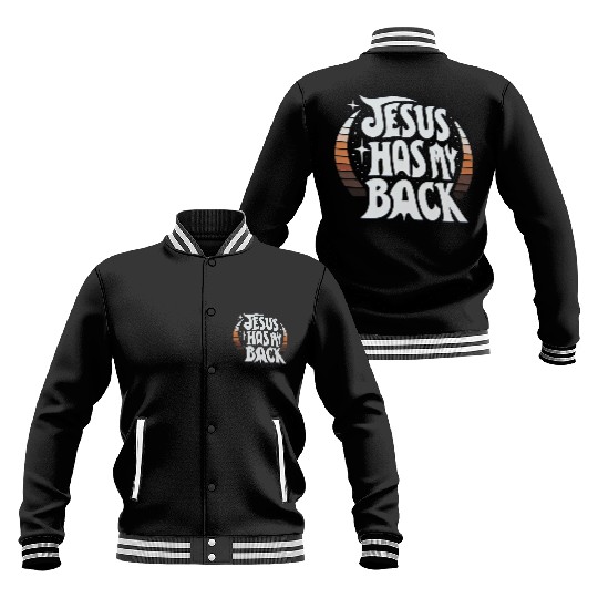 Jesus Has My Back 23 Baseball Jackets